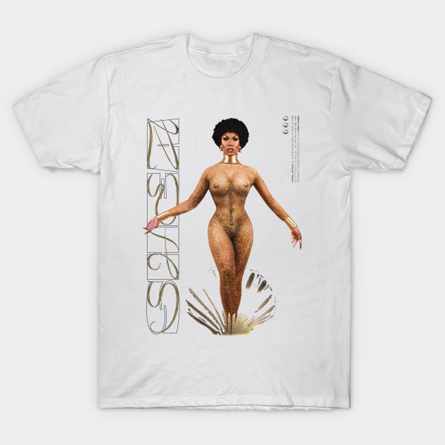 Nubian Goddess - Gold T-Shirt by whos-morris